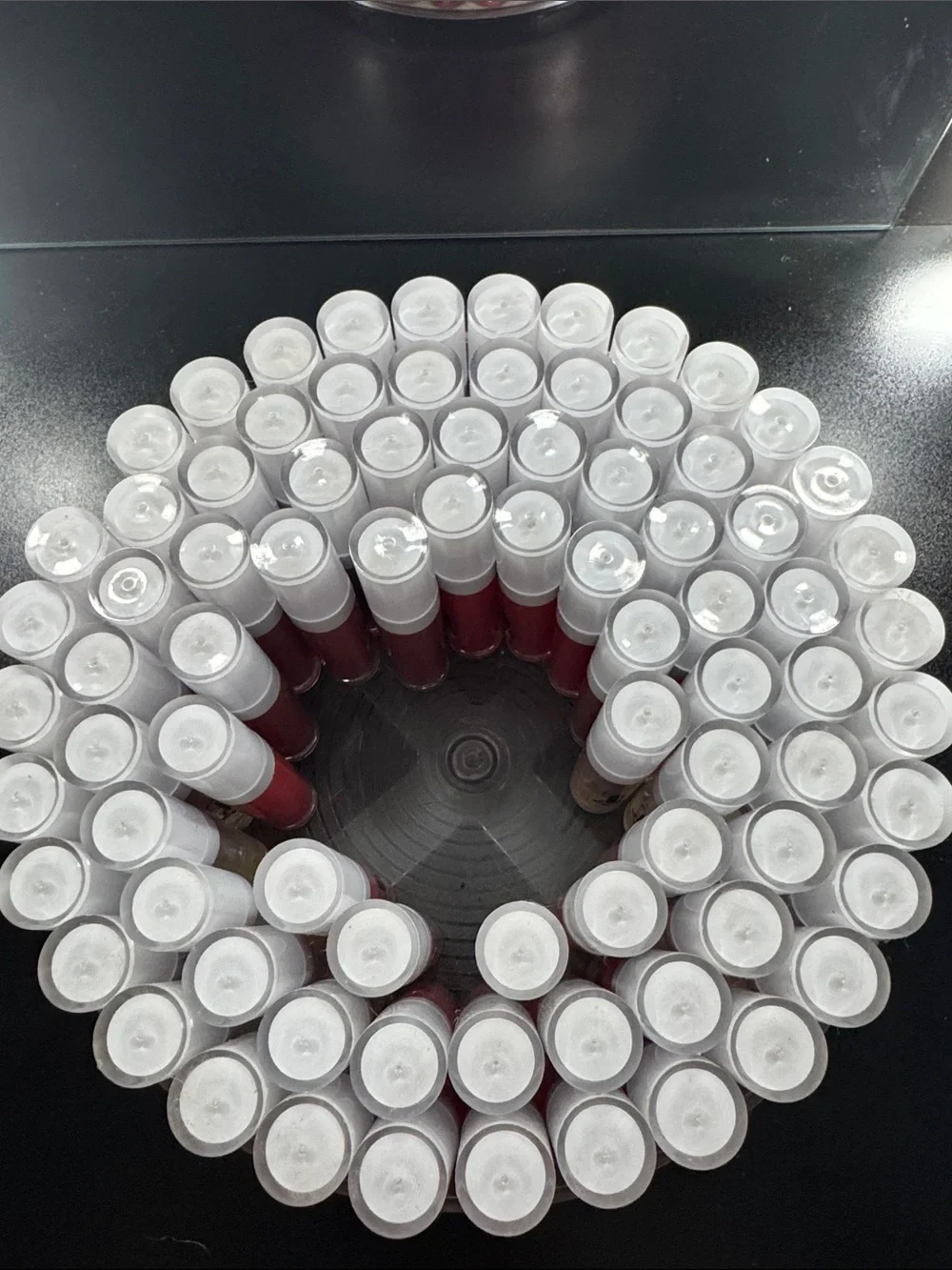 Bulk Red Lip Balm Tubes with Clear Caps - Moisturizing Gloss